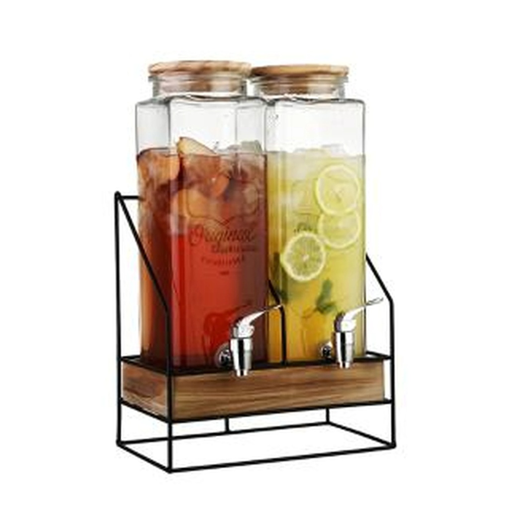 DISPENSADOR DANNY HOME DE BEBIDAS BASE Y SOPORTE DE MADERA