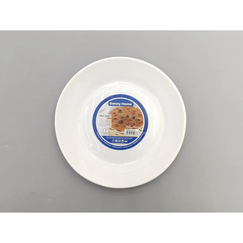 PLATO POSTRERO DE VIDRIO OPAL