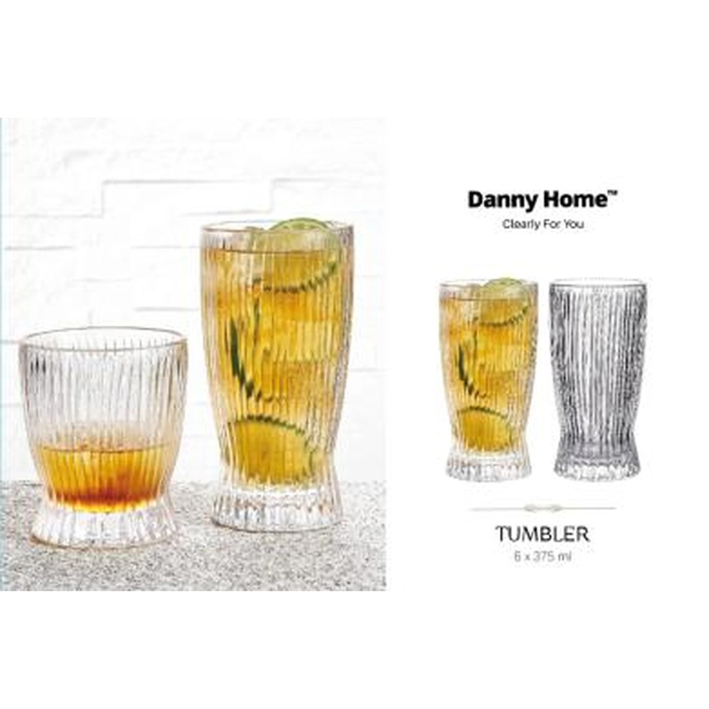VASO DANNY HOME 375ML SET 6 PZAS