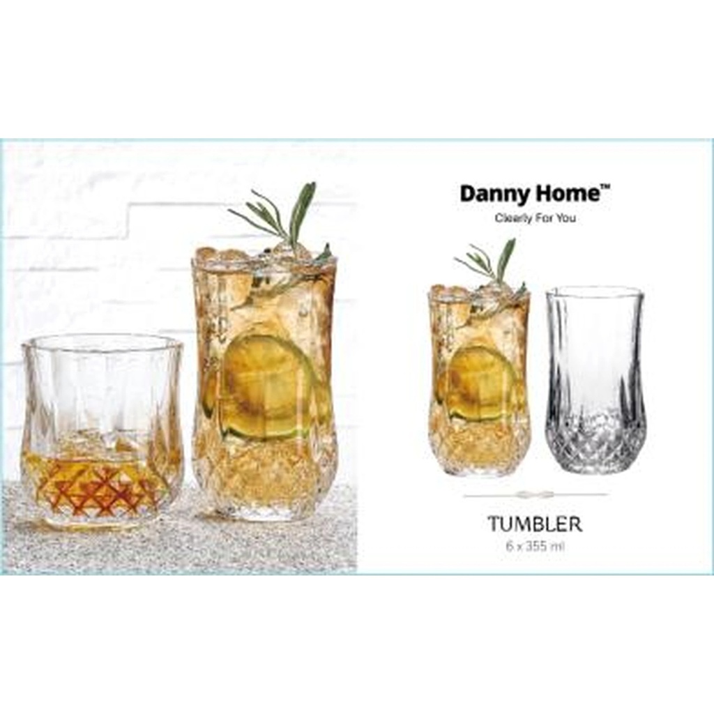 VASO DANNY HOME 355ML SET 6 PZAS