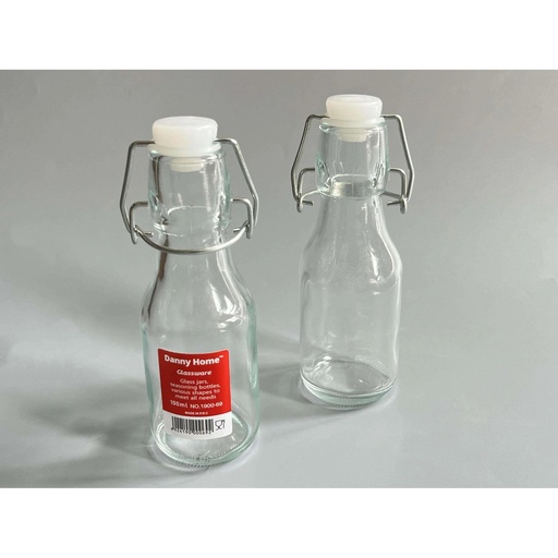 [6924190000692] BOTELLA DANNY HOME VIDRIO TAPA A PRESION 120ML