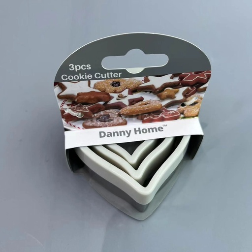 [6987549485298] CORTADOR DANNY HOME DE GALLETAS 8X8X6.5CM SET 3 PZAS