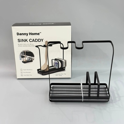 [6667202135103] ORGANIZADOR DANNY HOME PARA FREGADERO 25CM NEGRO